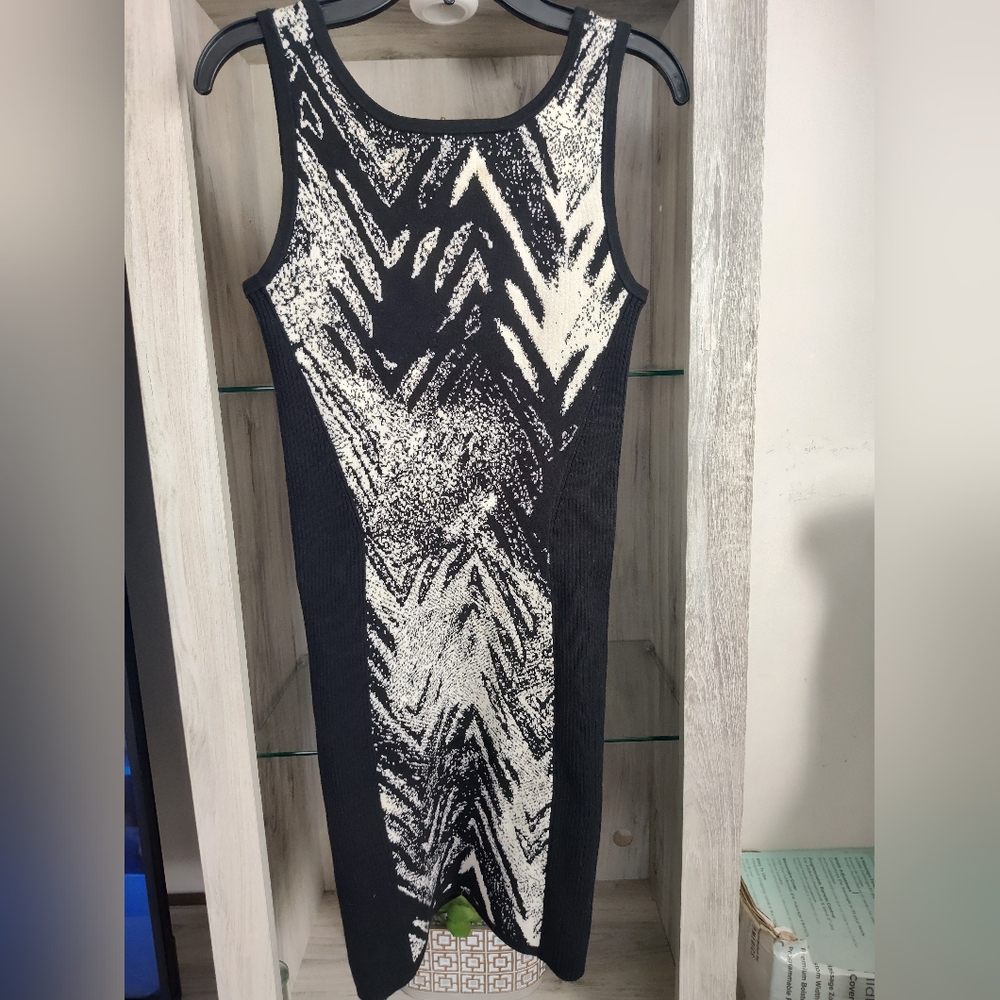 Armani Exchange Black and Gray Knit Top SZ Xs